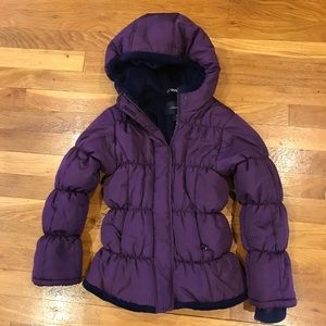 Land's End Girl's Purple Winter Coat Size 5-6